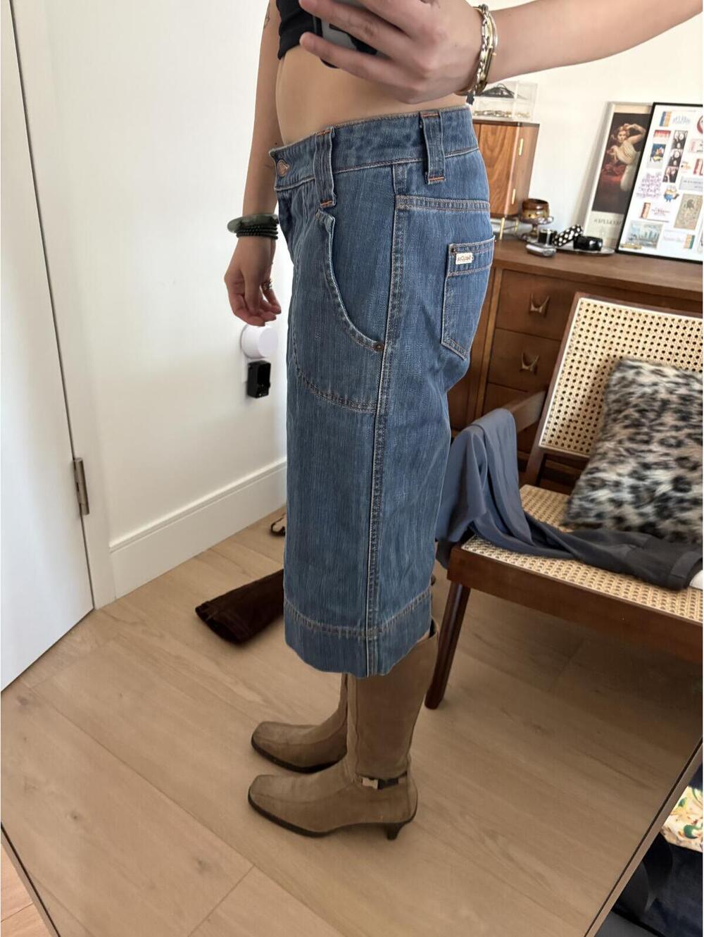 Vintage See by Chloe Denim Culottes - Picture 2 of 6